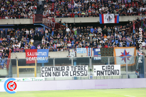 Catania-AtalantaU23 0-1 i tifosi · Catania - Atalanta U23
