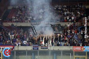 Catania-AtalantaU23 0-1 i tifosi · Catania - Atalanta U23