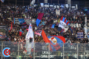 Catania-AtalantaU23 0-1 i tifosi · Catania - Atalanta U23