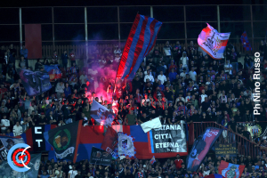 Catania-Monopoli 1-0 i tifosi · Catania - Monopoli