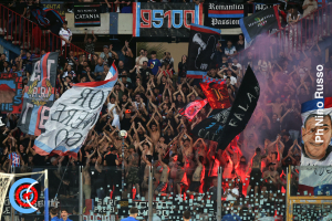 Catania-AtalantaU23 0-1 i tifosi · Catania - Atalanta U23