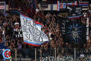 Catania-AtalantaU23 0-1 i tifosi · Catania - Atalanta U23