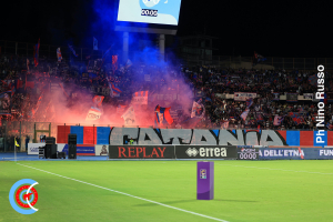 Catania-Monopoli 1-0 i tifosi · Catania - Monopoli
