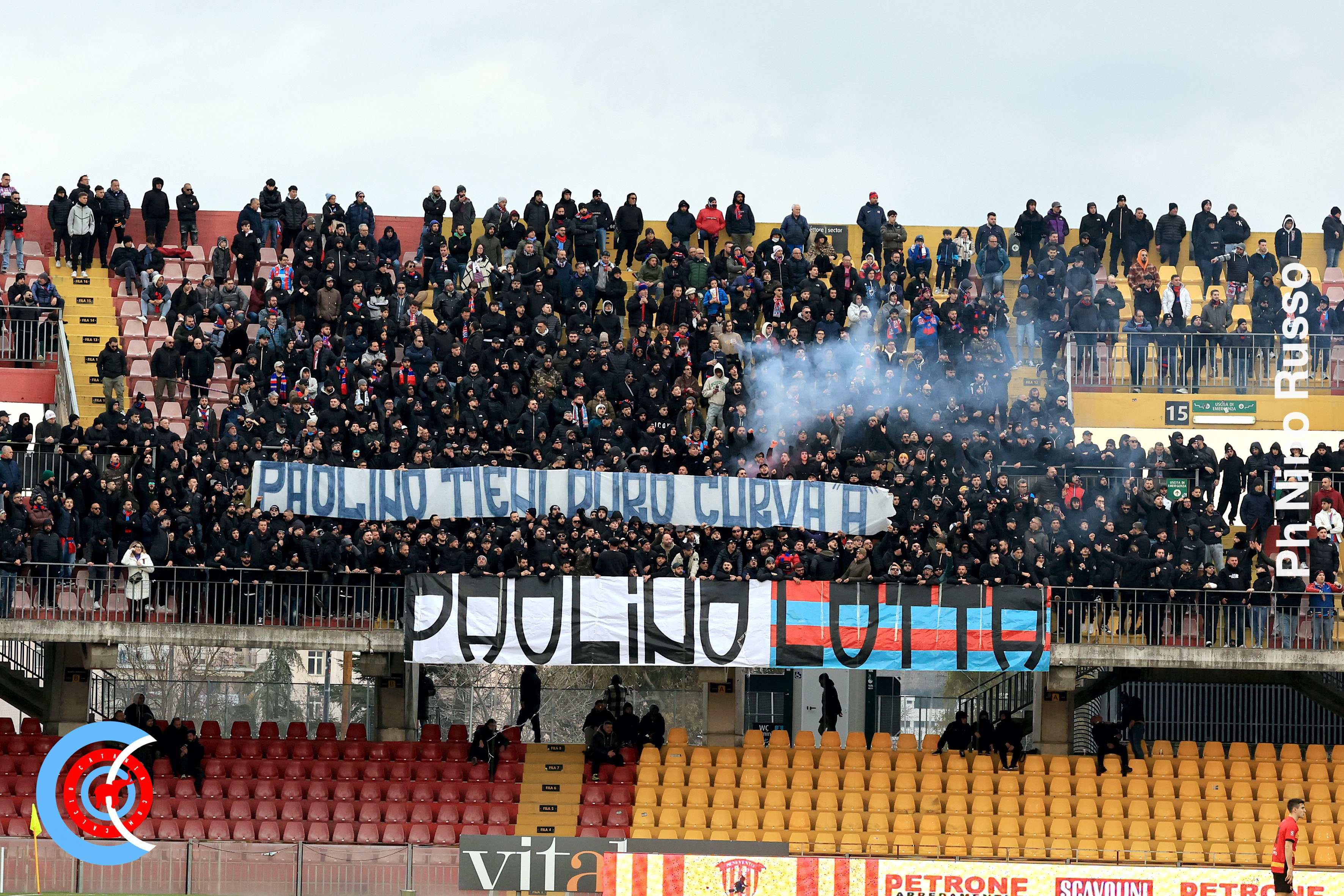 Benevento-Catania 3-2 i tifosi