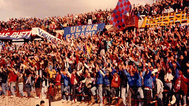 Un frame di Catania-Perugia del 7 marzo 1993